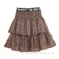 Girls high quality printed short skirt